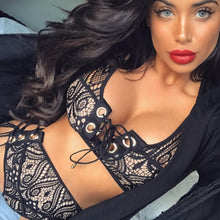 Load image into Gallery viewer, New strap buckle swimsuit lace bikini