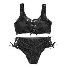 Load image into Gallery viewer, New strap buckle swimsuit lace bikini