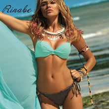 Load image into Gallery viewer, yellow solid color bikini