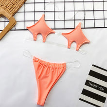 Load image into Gallery viewer, Clear strap Bikini Set