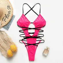 Load image into Gallery viewer, Peachtan High cut  neon bikini