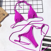 Load image into Gallery viewer, Peachtan Sexy triangle bikinis