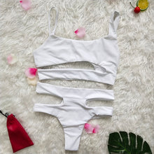 Load image into Gallery viewer, ZTVitality  Sexy Black White Solid Bikini 2019