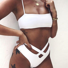 Load image into Gallery viewer, White Swimsuit Separate Bikini